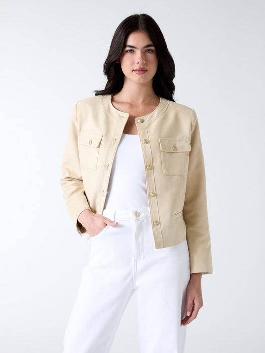 Faux-suede jacket