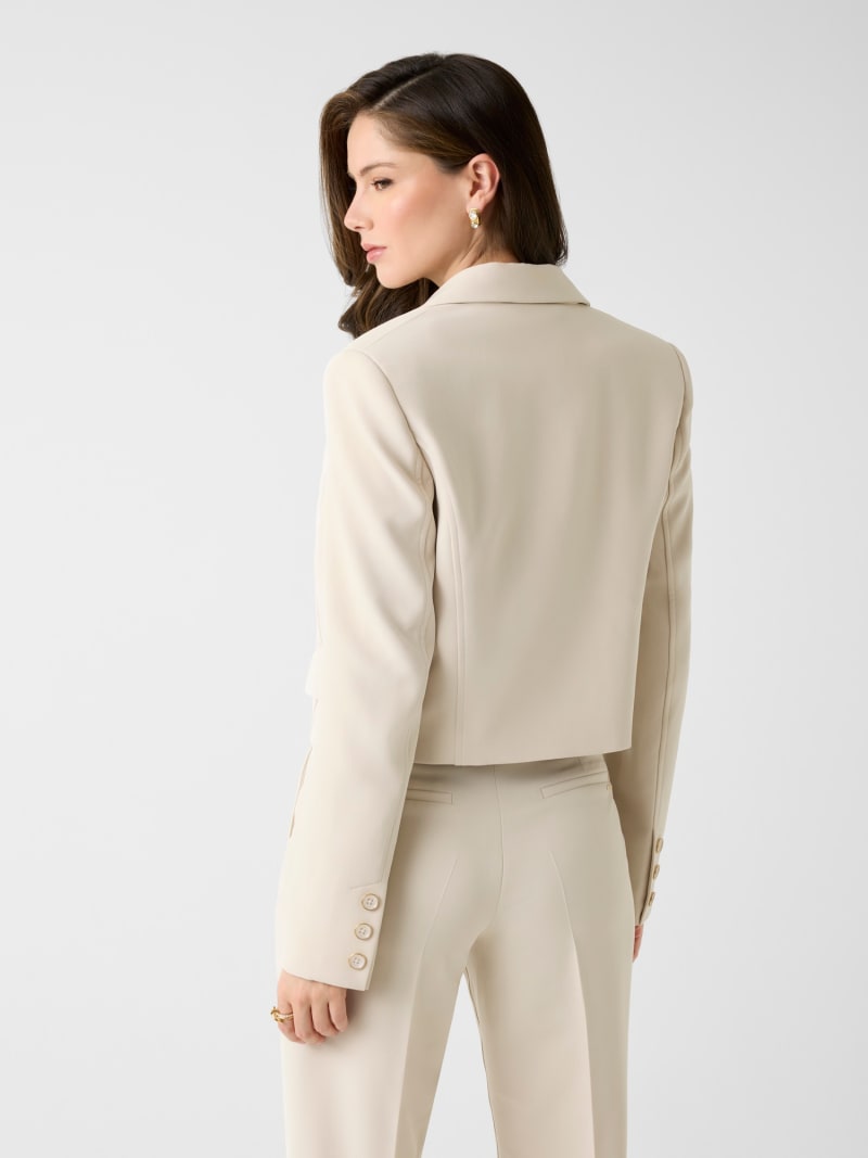 Single breast crop blazer