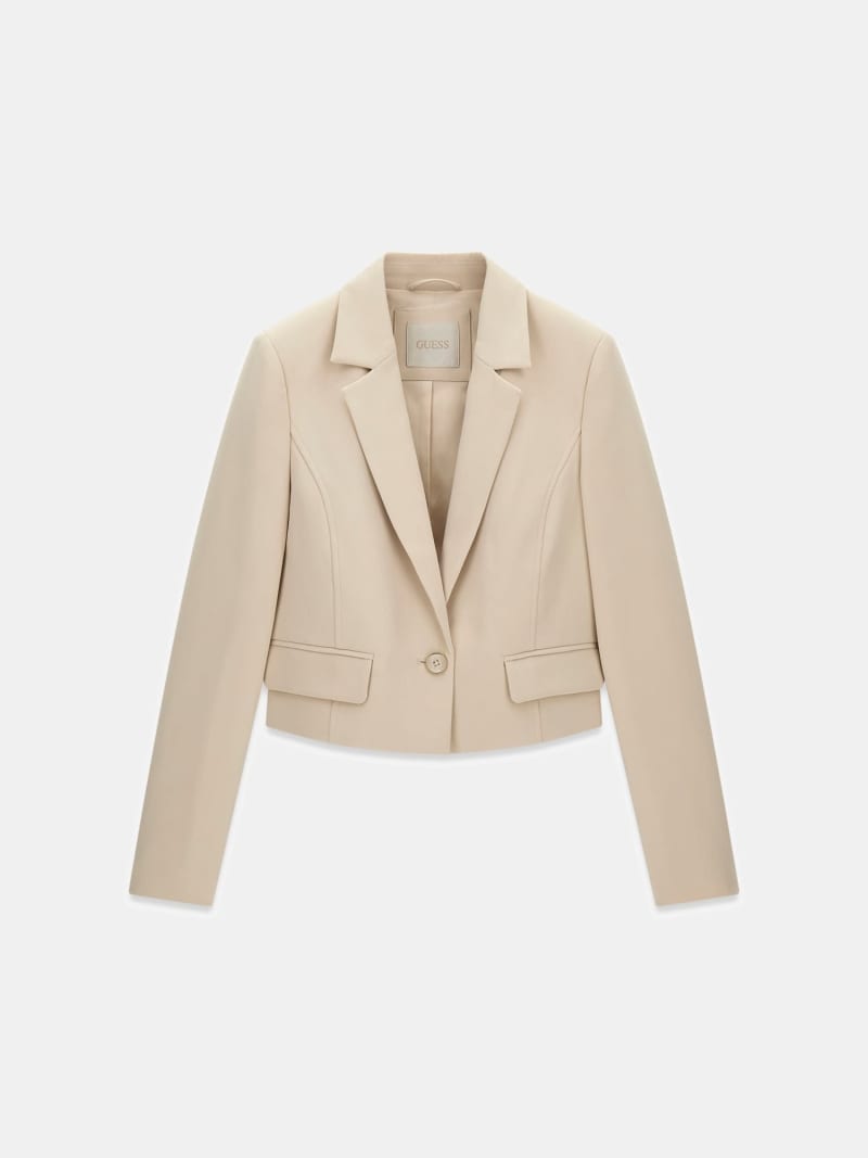 Single breast crop blazer