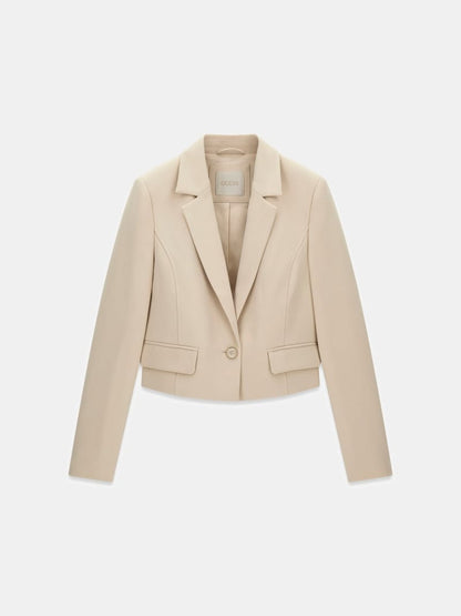 Single breast crop blazer