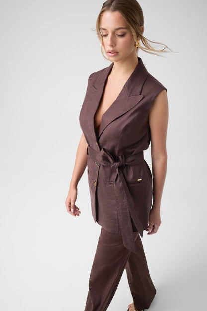 Elasticated waistband blazer