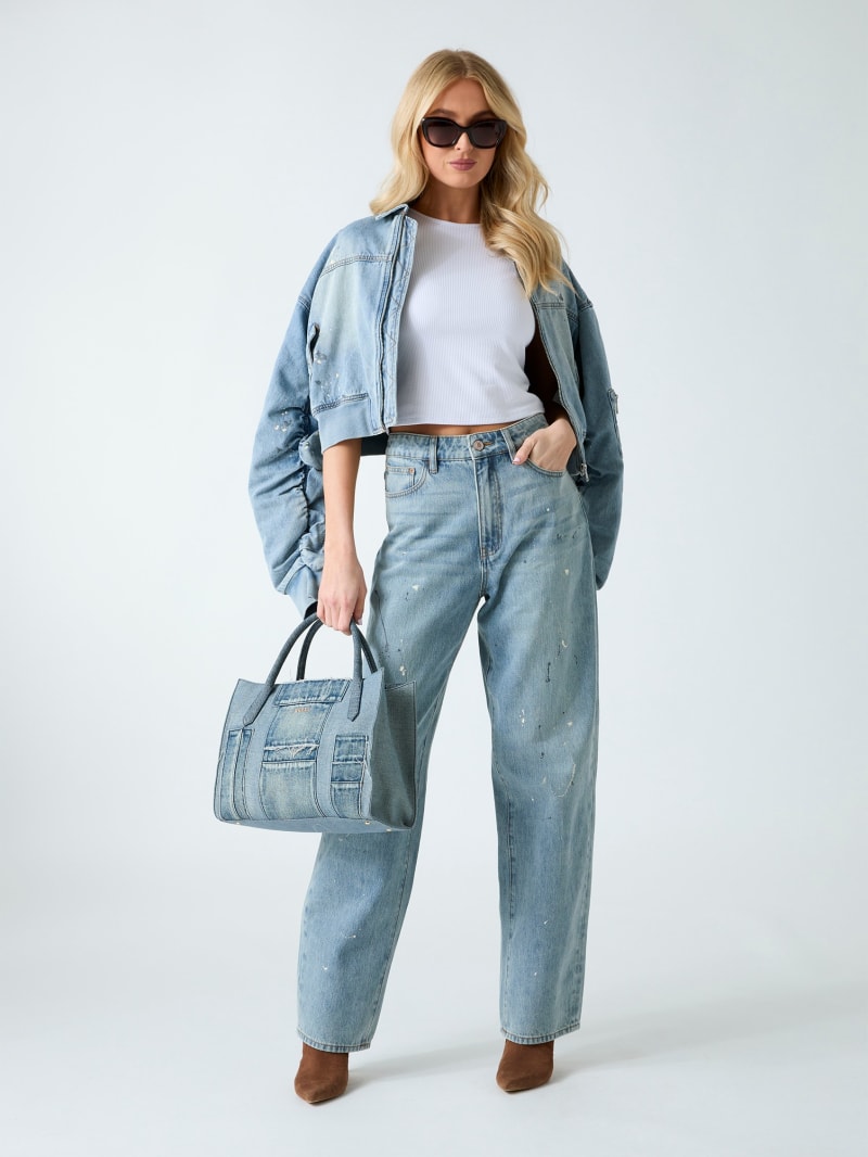 Denim bomber jacket