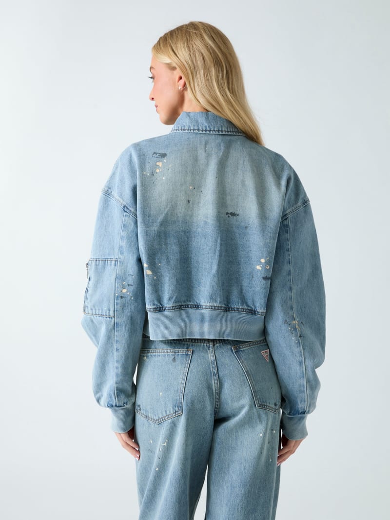 Denim bomber jacket