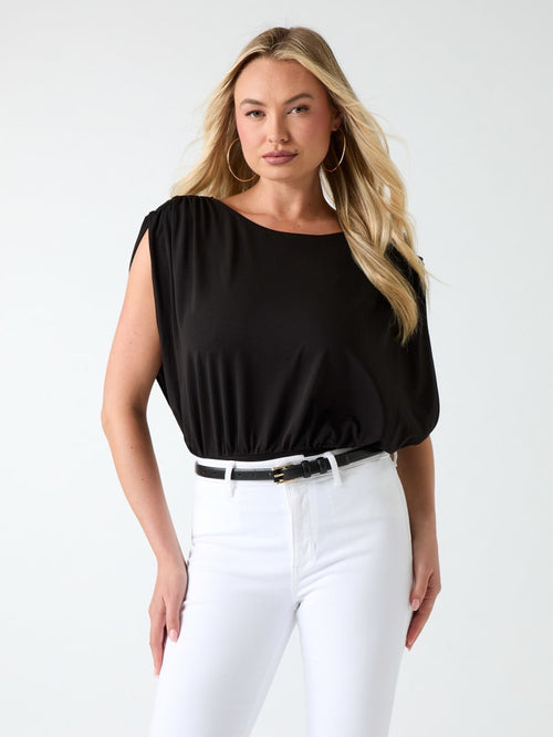 Pleated bodysuit
