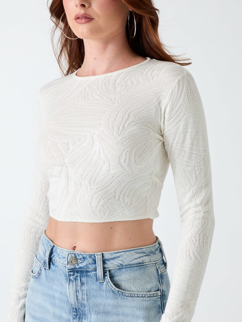 Jacquard cropped top