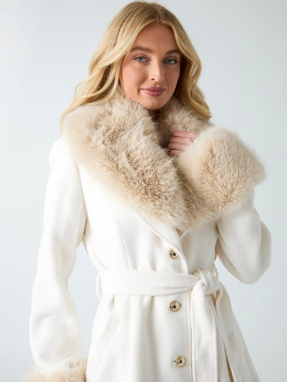 Wool blend coat