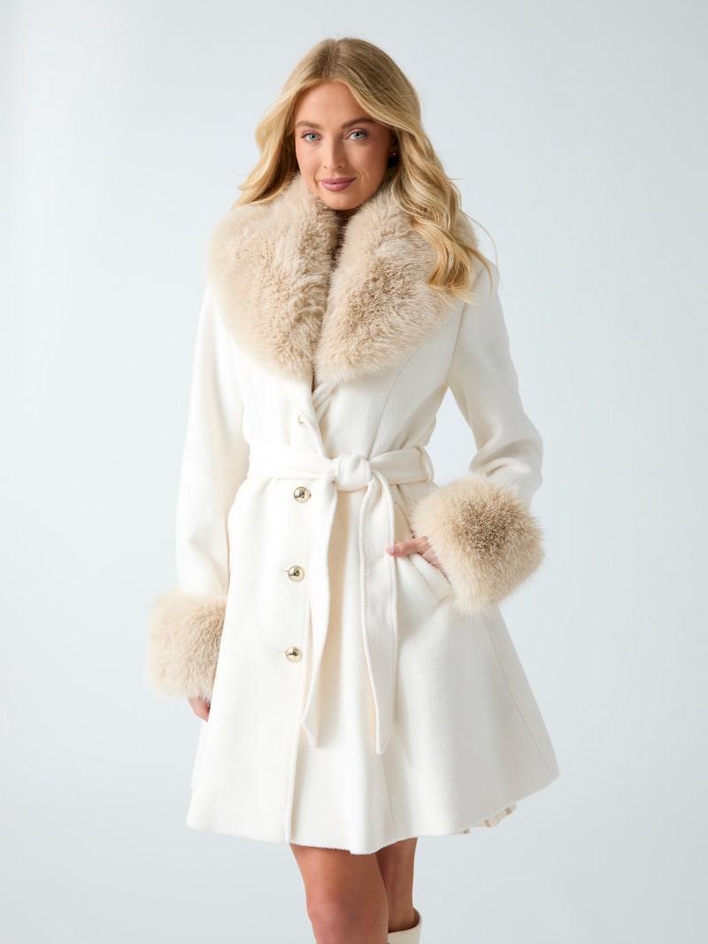 Wool blend coat