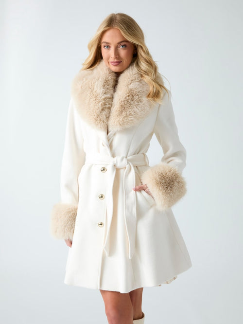 Wool blend coat