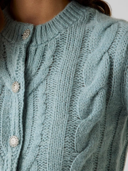 Wool-blend cardigan