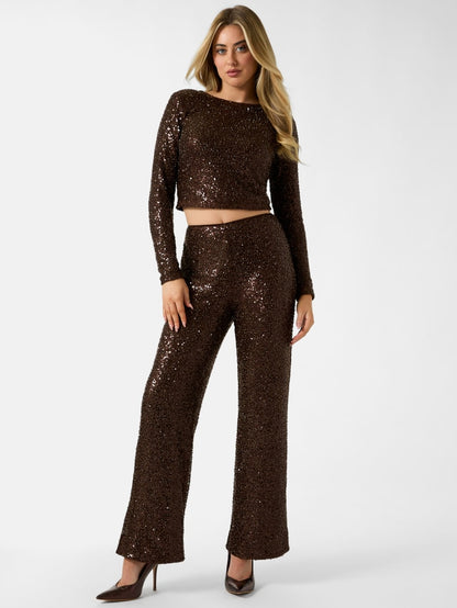Sequins cropped top