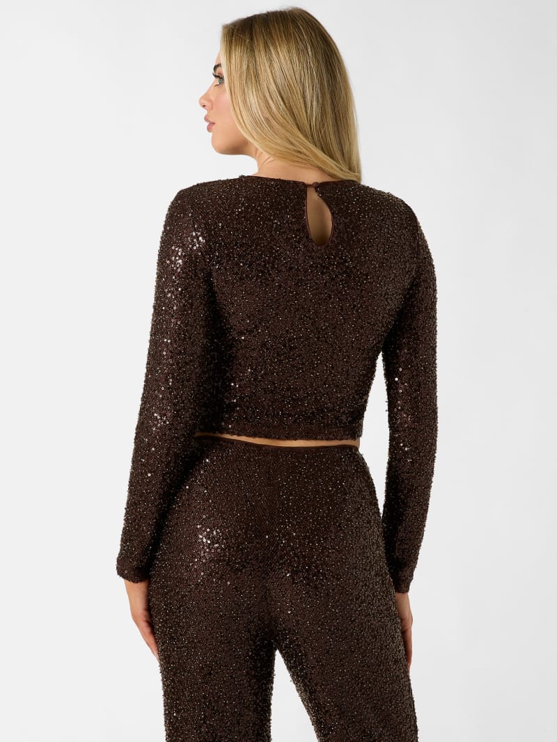 Sequins cropped top