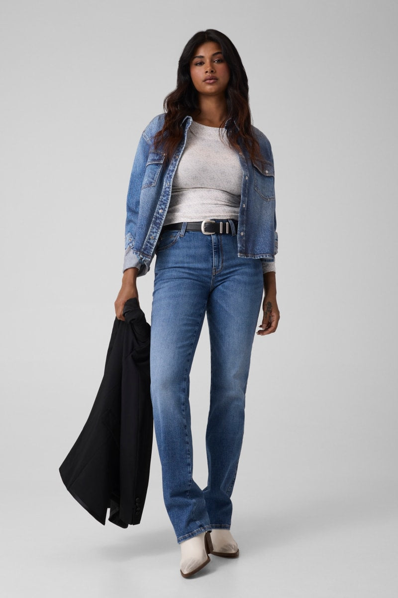 Straight leg jeans