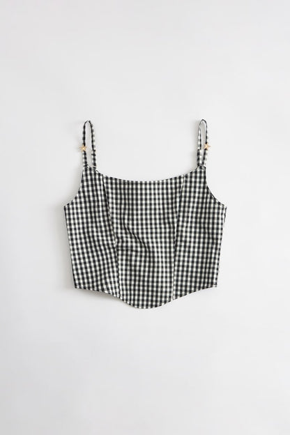 Printed corset top