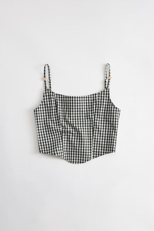 Printed corset top