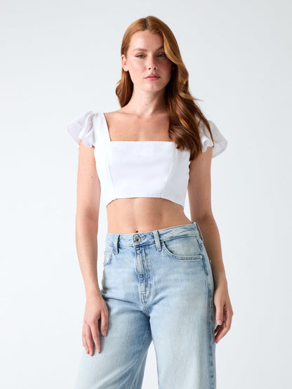Bow cropped top