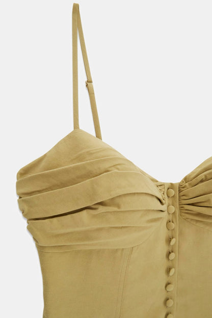 Linen draped top