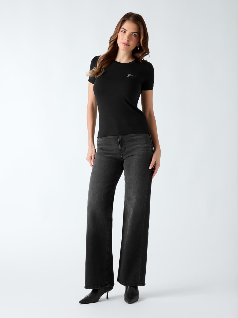 Rhinestones logo t-shirt