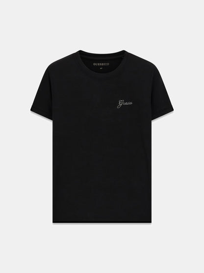 Rhinestones logo t-shirt