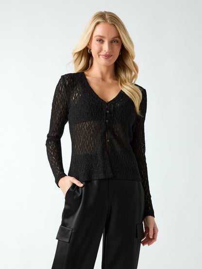 Lace knit top
