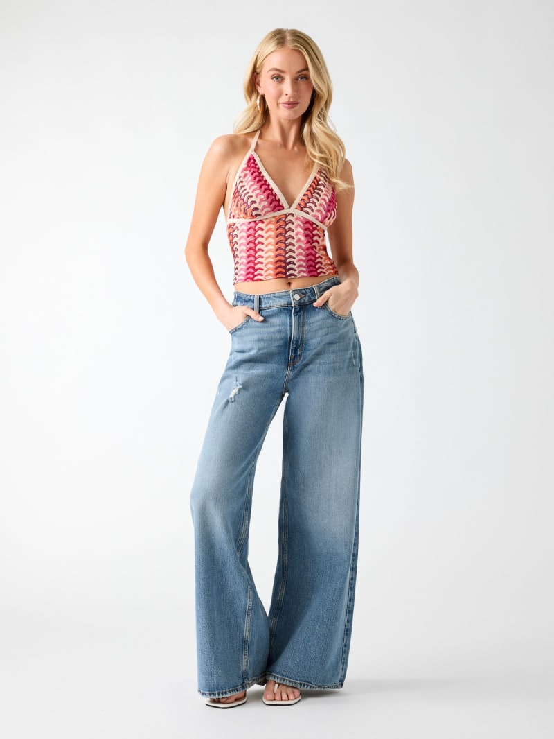 Knitted crooped top