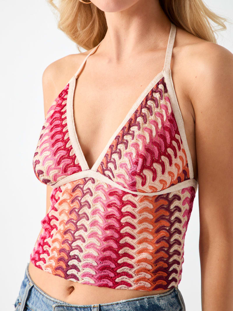 Knitted crooped top