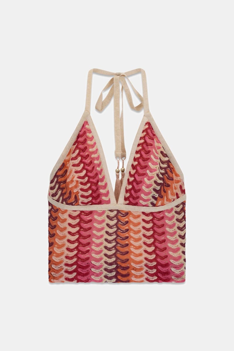 Knitted crooped top