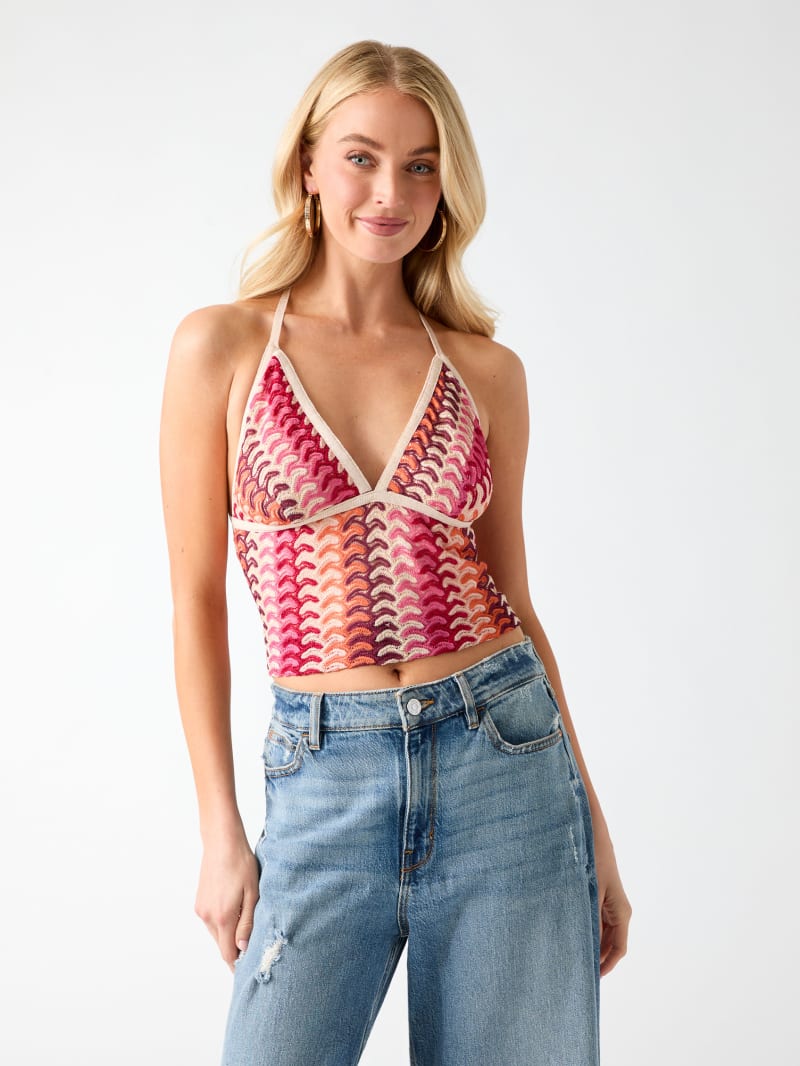 Knitted crooped top