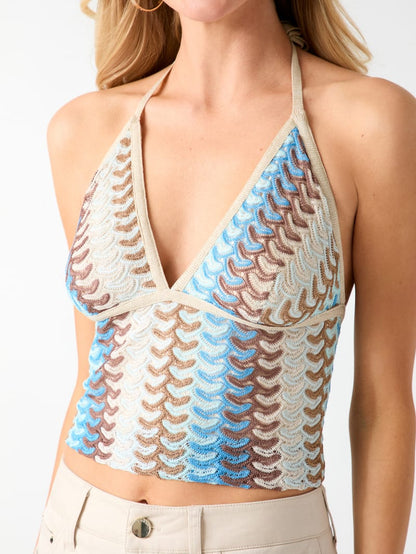 Knitted crooped top