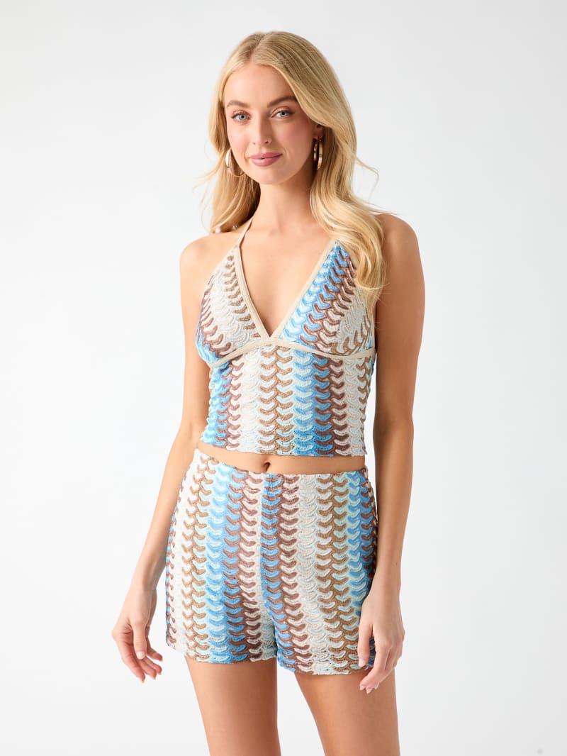Knitted crooped top