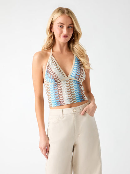 Knitted crooped top