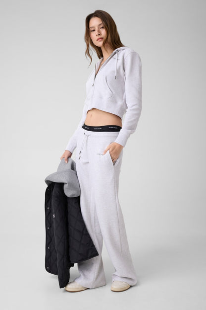 Cotton waffle sweatshirt