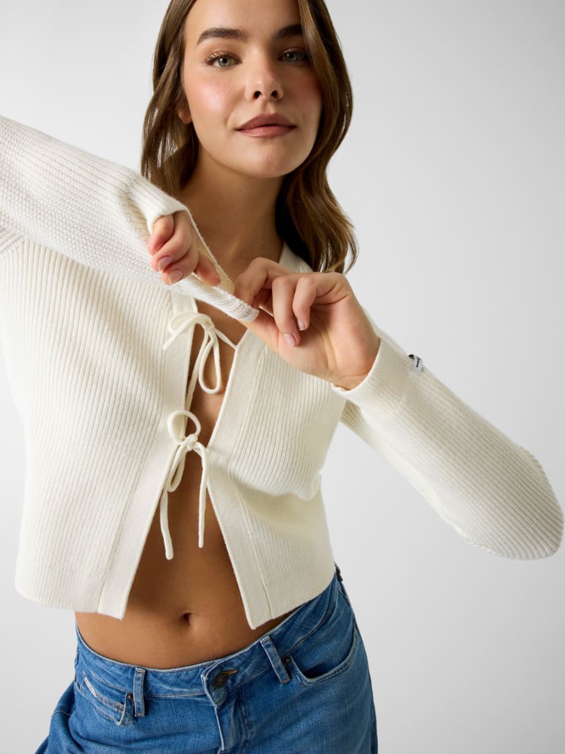 Cardigan with ties