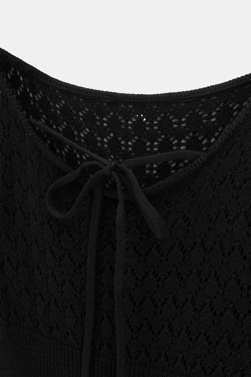 Sweater Top With Bow